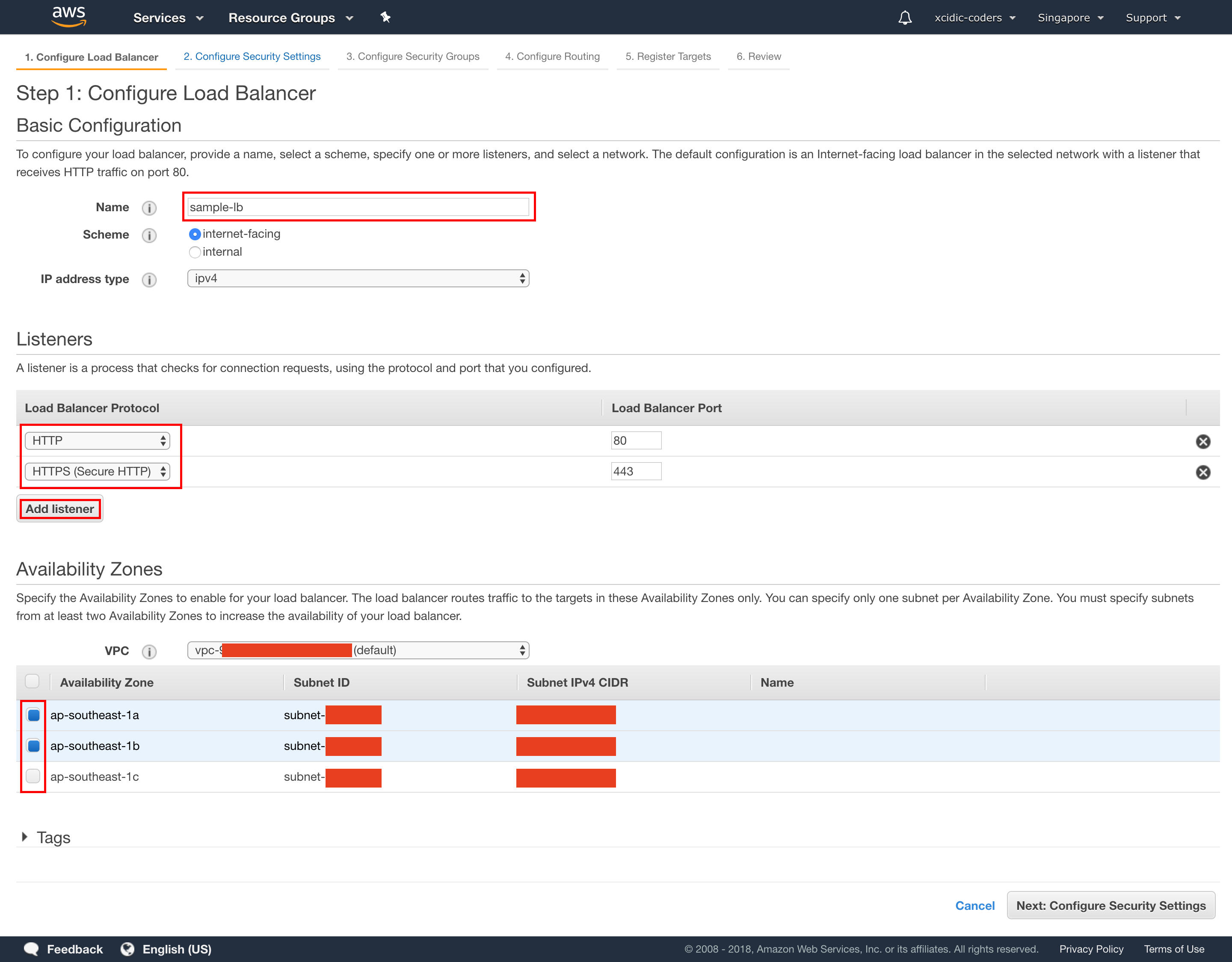 Create Load Balancer :: Xcidic Coding Guideline